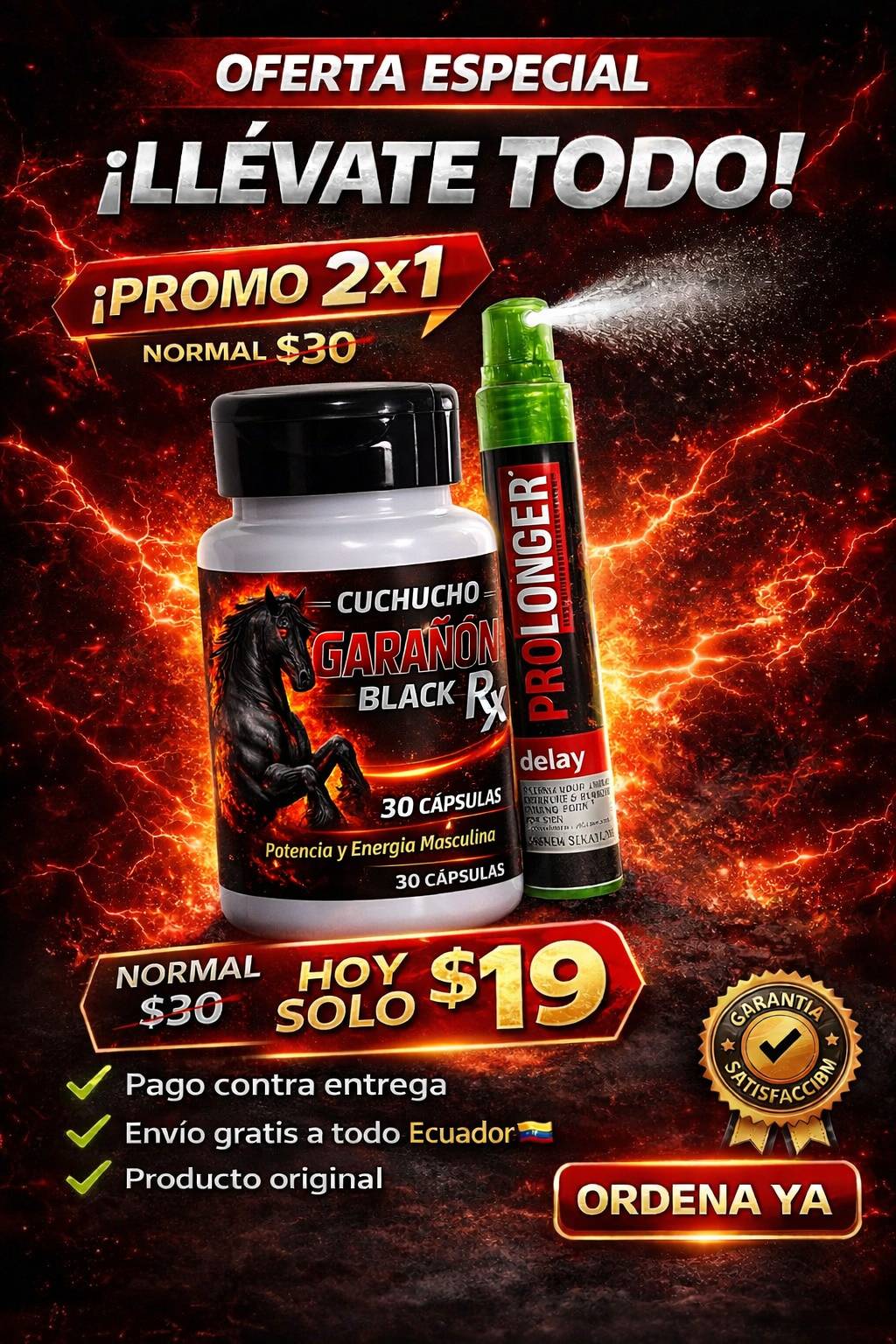 Cuchucho Garañon + spray Prolonger